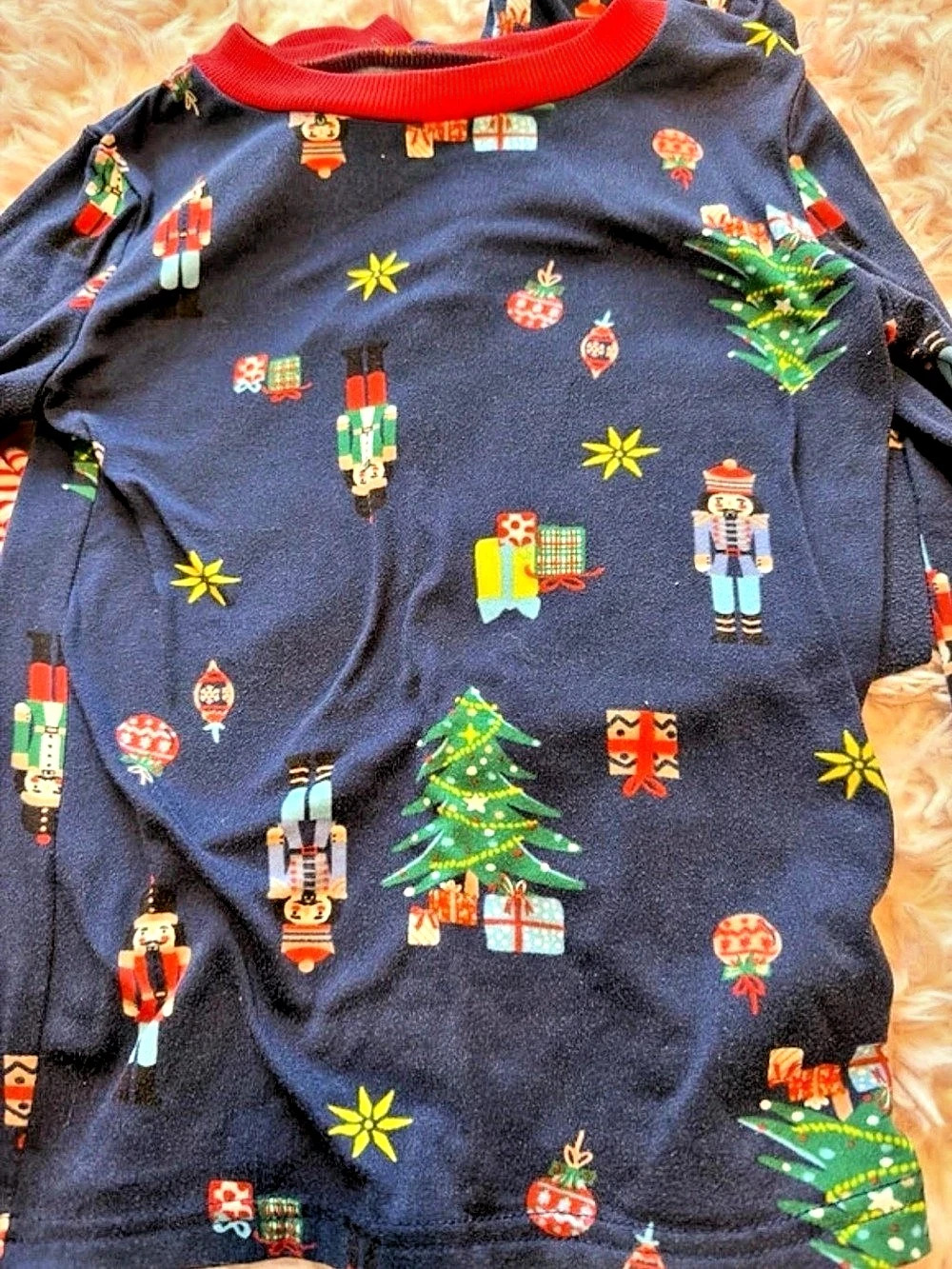 Kids Holiday Matching Set Red & Navy Like New